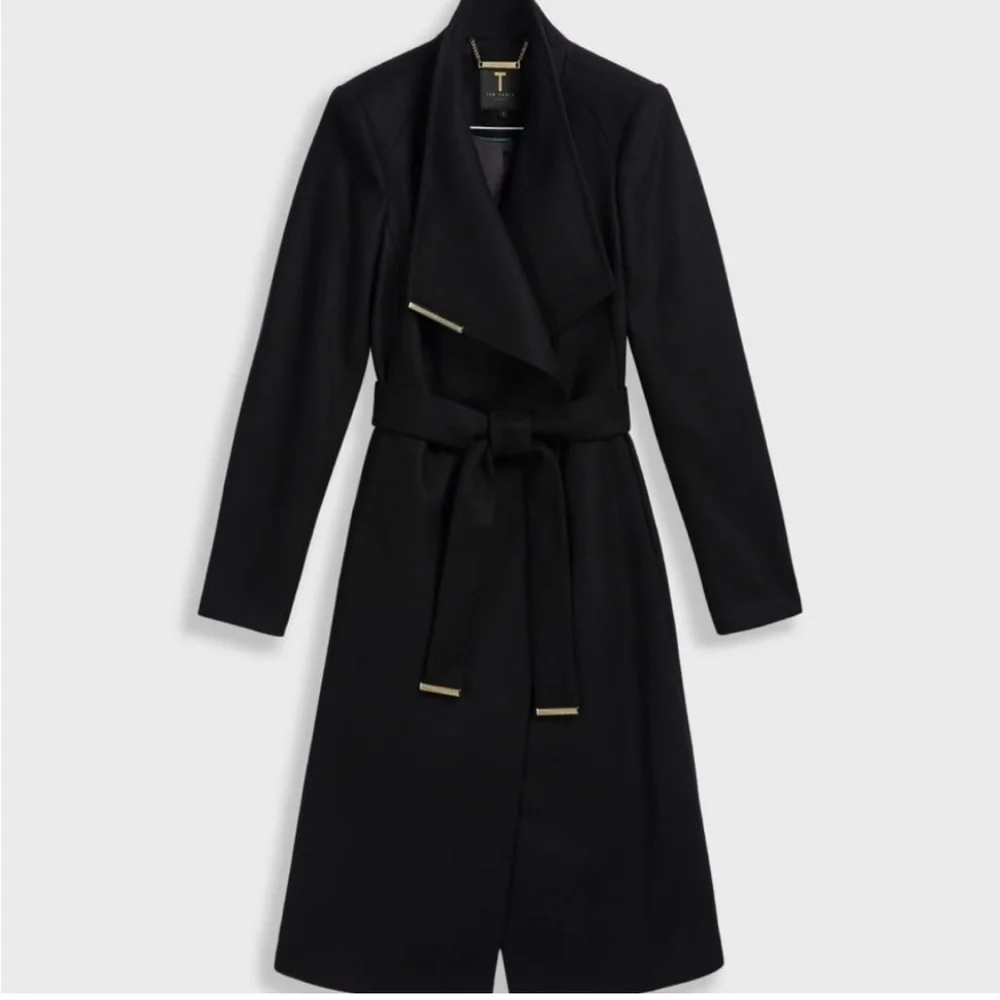 Ted Baker Wool Wrap Coat - Picture 9 of 12